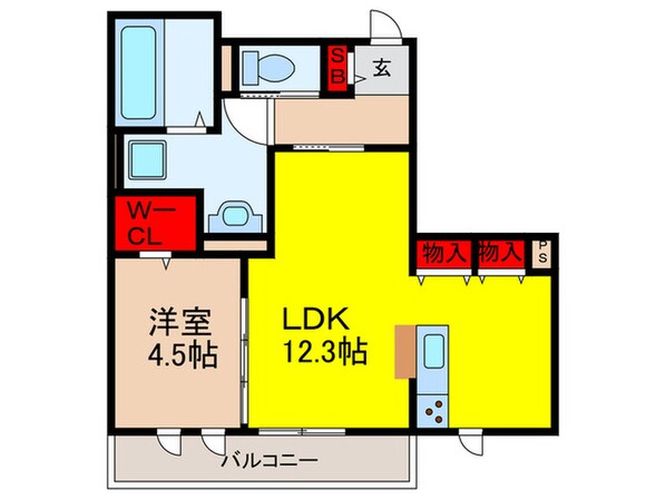 カリ－ナゲートの物件間取画像